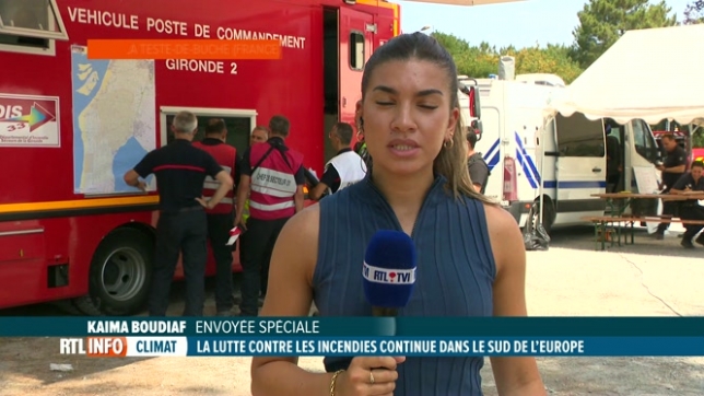 France: la Gironde toujours en proie à de violents feux de forêt