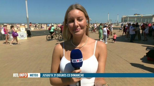 Chaleur : de nombreux Belges profitent du beau temps à la côte