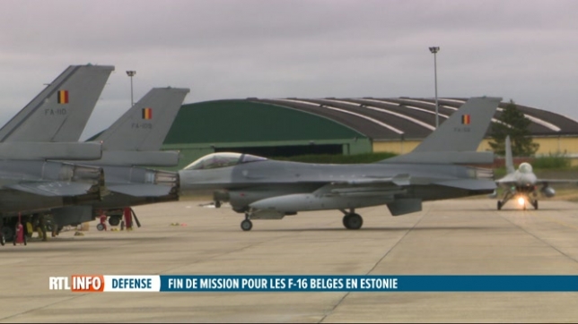 Les F16 belges qui étaient en Estonie sont rentrés en Belgique