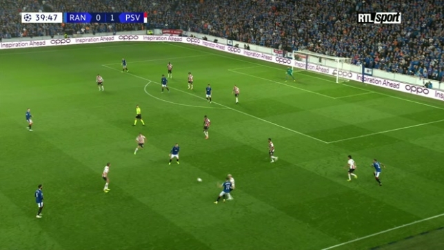 Rangers-PSV: Colak égalise dans la foulée