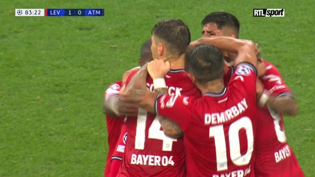Ligue des champions: Bayer Leverkusen 2-0 Atlético Madrid