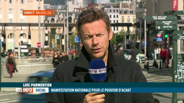 Loïc Parmentier nous informe en direct sur la manifestation à Bruxelles