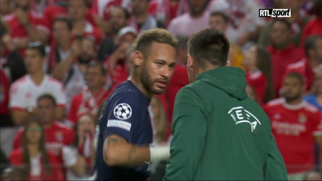 Neymar se brouille avec un arbitre après Benfica-PSG