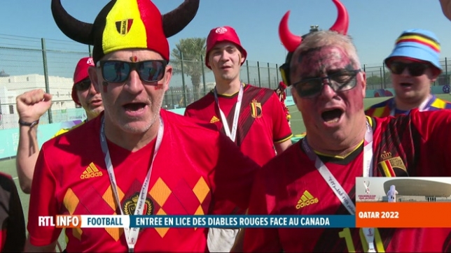 Mondial au Qatar: 300 supporters belges à Doha pour Belgique - Canada