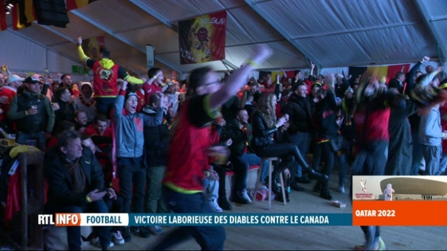Mondial au Qatar: 600 personnes ont suivi le match Belgique-Canada à Loncin