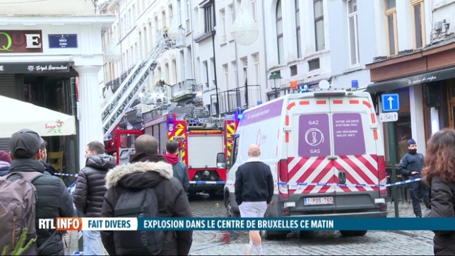 Bruxelles: un blessé grave dans une explosion au centre-ville