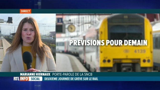 Grève sur le rail: le point avec Marianne Hiernaux, porte-parole de la SNCB