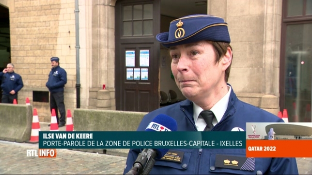 Mondial 2022: la police mobilisée à Bruxelles pour le match Maroc-Canada