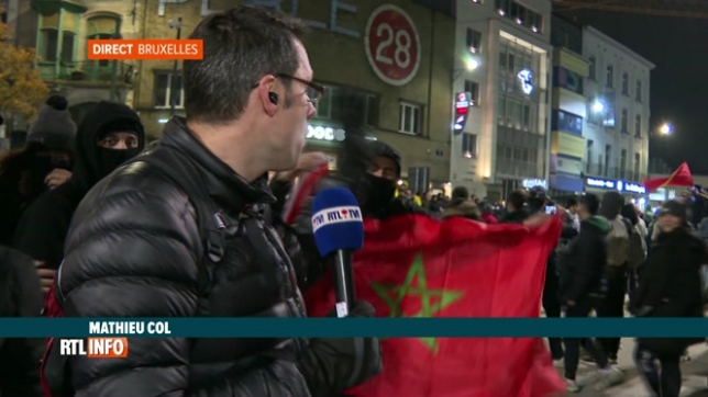 Mondial 2022: les supporters belgo-marocains font la fête à Bruxelles