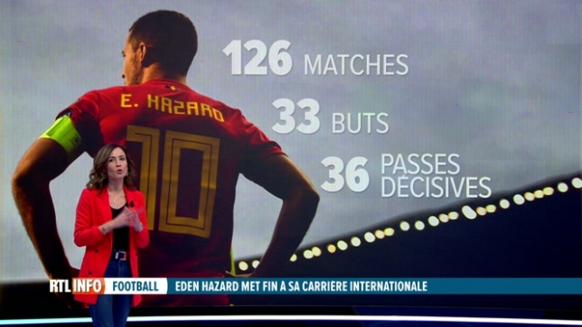 126 matchs, Eden Hazard a porté haut les couleurs de la Belgique