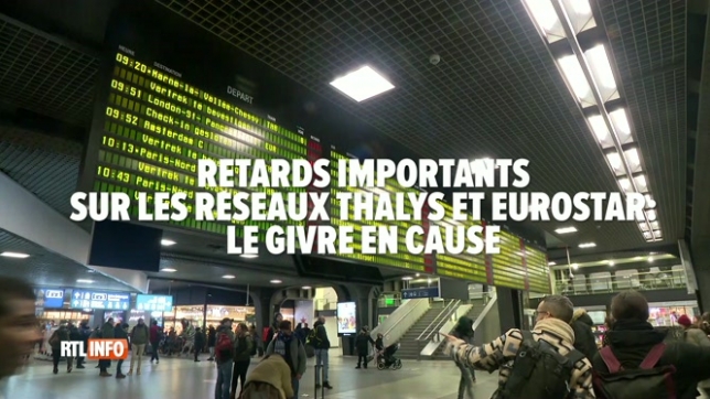 Retards importants sur les réseaux Thalys et Eurostar: le givre en cause