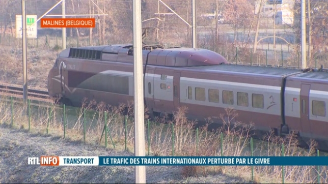 Le trafic des trains internationaux au départ de Bruxelles interrompu à cause du givre