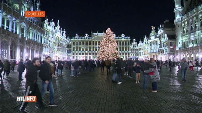 Nouvel An: les rues de Bruxelles étaient pleines hier soir pour le réveillon