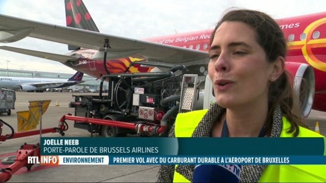 Un avion avec un carburant durable a décollé de Bruxelles ce matin