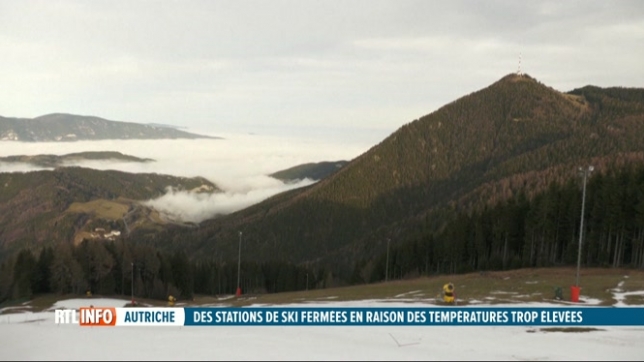 Des dizaines de stations de ski sont fermées en Autriche, faute de neige