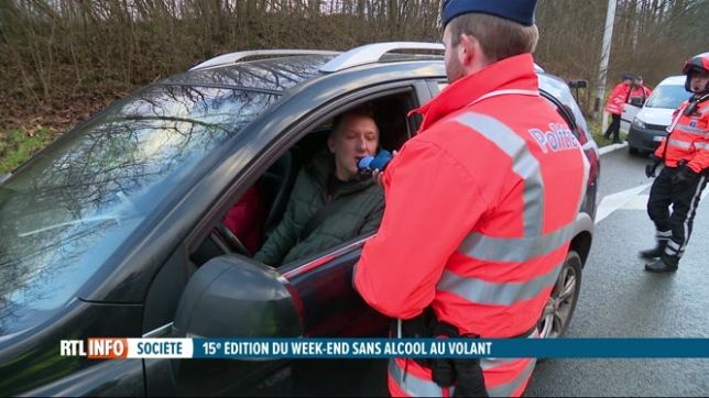 Grande opération anti-alcool ce week-end sur les routes belges