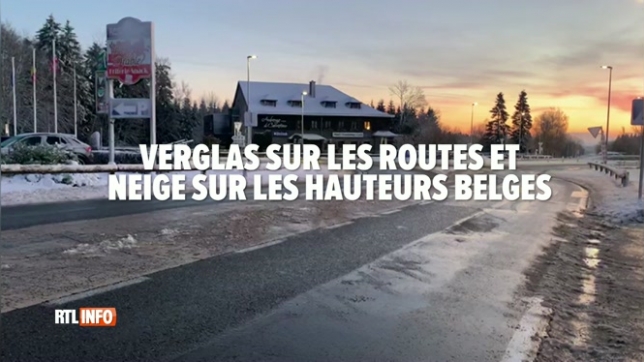 Routes glissantes sur l