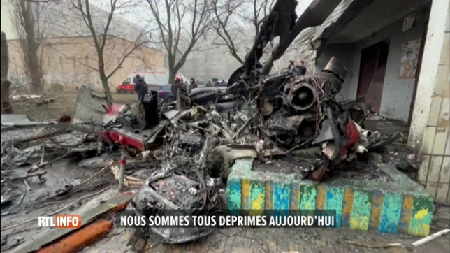 14 morts dont un enfant après un crash d’hélicoptère en Ukraine: Je n’ai pas les mots, avoue la première dame ukrainienne