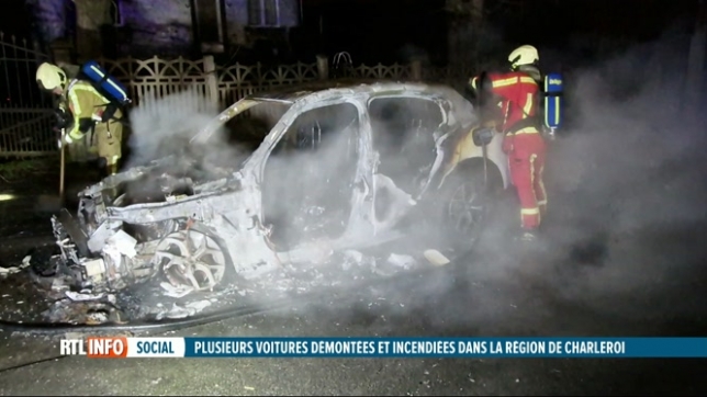 Plusieurs voitures retrouvées incendiées à Charleroi