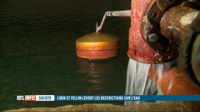 Levée des restrictions en eau dans les communes de Libin et Tellin