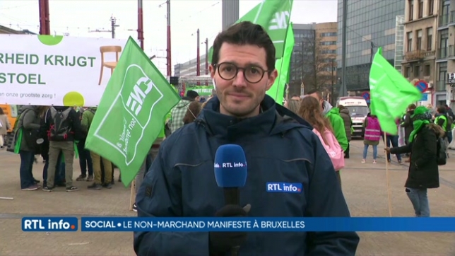Manifestation du non-marchand à Bruxelles : les infos en direct