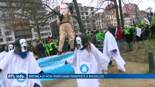 Manifestation du non-marchand à Bruxelles ce mardi