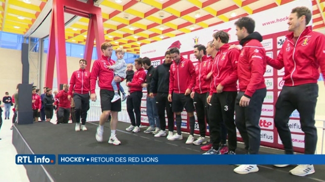 Les Red Lions, vice-champions du monde, ont atterri en Belgique