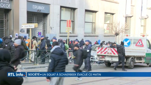 Encore plusieurs centaines de personnes à évacuer du squat de Schaerbeek