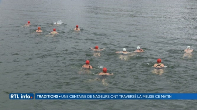 55ème traversée de la Meuse à Huy pour une centaine de nageurs