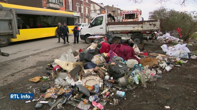 Lutte contre les dépôts de déchets clandestins, exemple à Droixhe