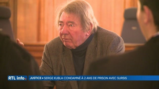 Serge Kubla condamné à 2 ans de prison avec sursis