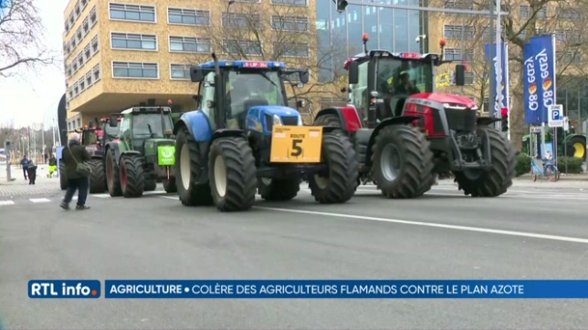 Les agriculteurs flamands manifestent à Bruxelles