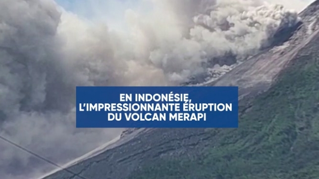 En Indonésie, l’impressionnante éruption du volcan Merapi