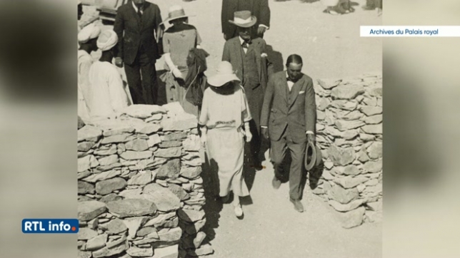 Evocation de la visite de la reine Elisabeth en Egypte, en 1923