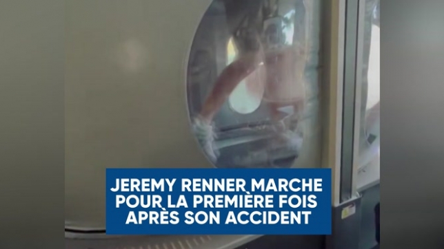 Jeremy Renner marche pour la première fois depuis son accident