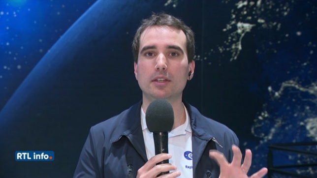 Le nouvel astronaute belge Raphaël Liégeois en visite à l