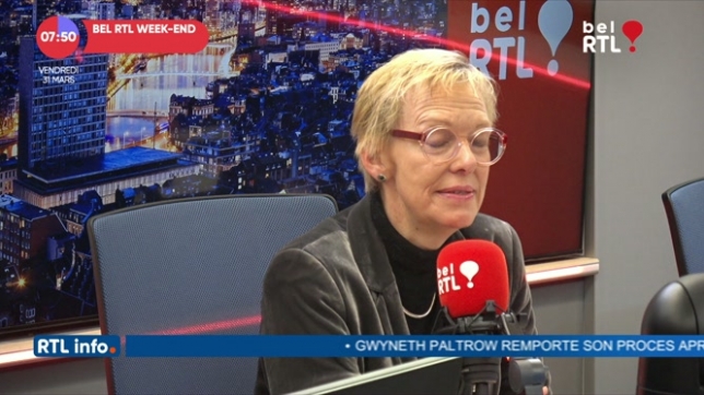 Karine Lalieux - L’invitée RTL Info de 7h50 dans le RTL info Avec Vous du 31 mars 2023