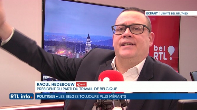 Ce matin sur Bel RTL, Raoul Hedebouw a évoqué la méfiance envers les politiciens