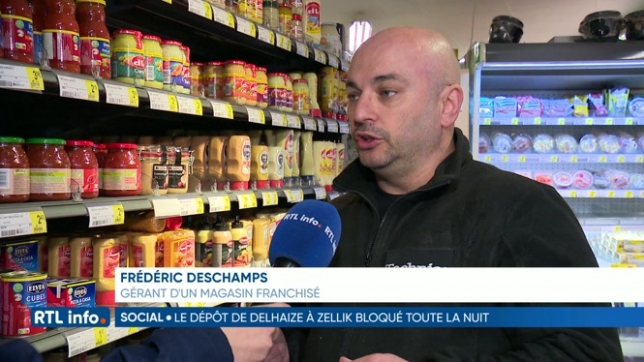 Blocage du dépôt de Zellik: les magasins Delhaize franchisés sont impactés