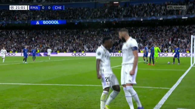 Magnifique: Vinicius régale, Benzema ouvre le score contre Chelsea