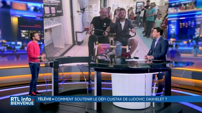 Opération Télévie: un fameux défi cuistax attend Ludovic Daxhelet