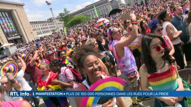 La 26e Brussels Pride a drainé plus de 100 000 personnes cet après-midi