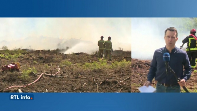 Un exercice de lutte contre les feux de forêt organisé à Vresse-sur-Semois