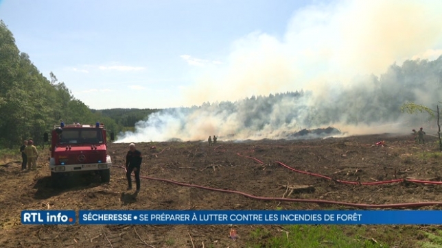 Un exercice de lutte contre les feux de forêt organisé à Vresse-sur-Semois