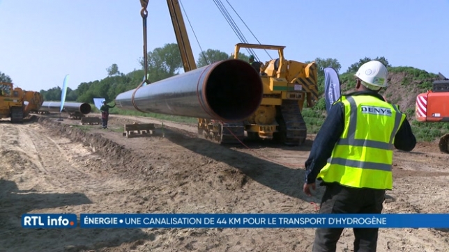 Un gazoduc en construction entre Bruxelles et Zeebruges