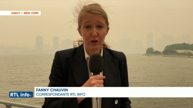 La ville de New York enveloppée par la fumée des feux de forêt au Canada