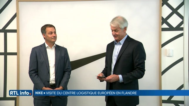 Laakdal: Alexander De Croo a visité le centre logistique européen de Nike