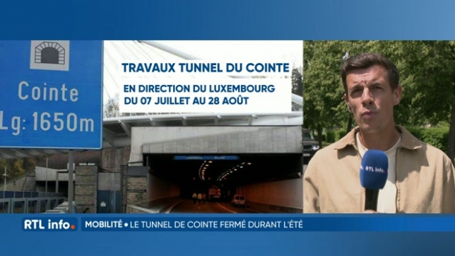 Le calendrier des travaux dans le Tunnel de Cointe est à présent connu