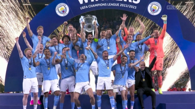Manchester City soulève le trophée de la Ligue des Champions