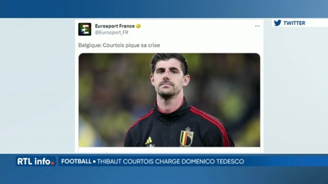 Football: la guerre est déclarée entre Thibaut Courtois et Domenico Tedesco